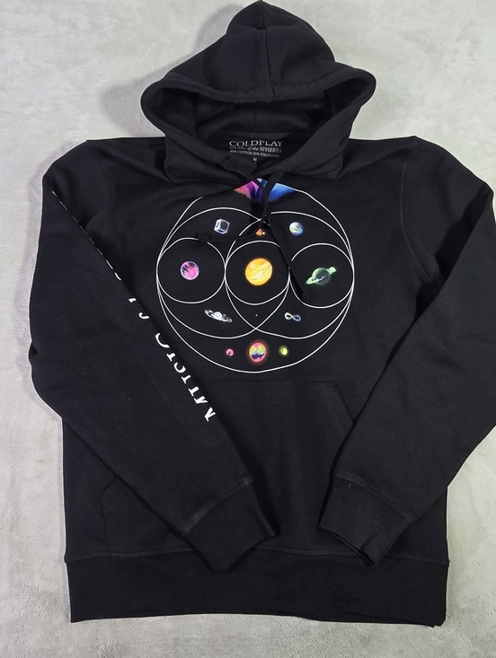 Cold Play Other - Coldplay Music Of The Spheres Sweatshirt Hoodie Mens Med Black Tour Graphic